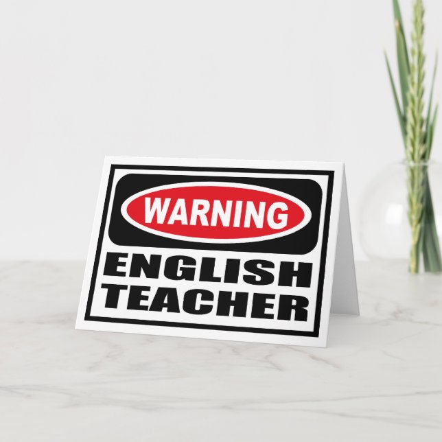 Cartão de Saudação do Professor INGLÊS (Frente)