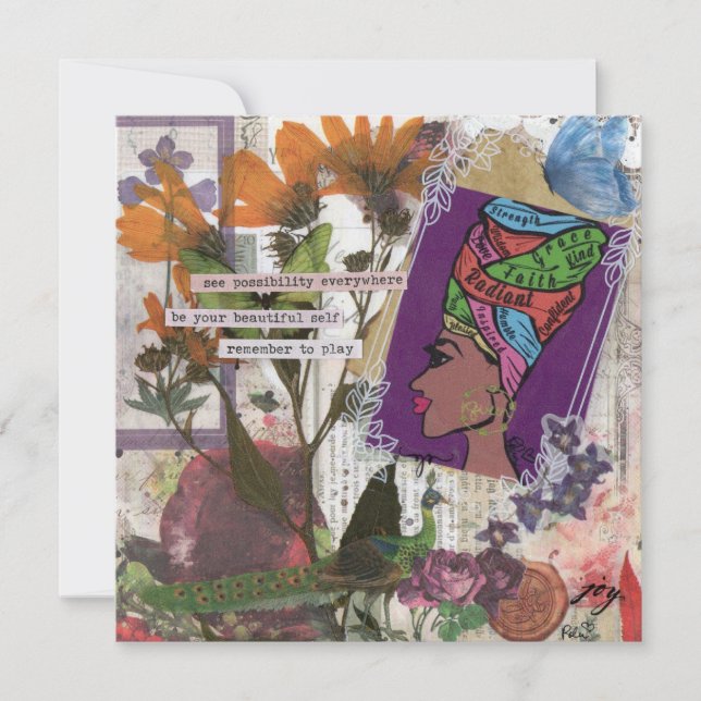 Cartão de Saudação do Queen Flat (Frente)