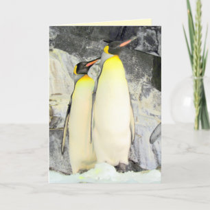 Cartão de Saudação do Rei Pinguins