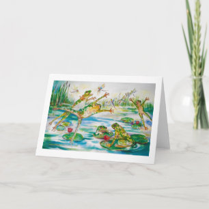 Cartão de saudação do "Sapo Salto"