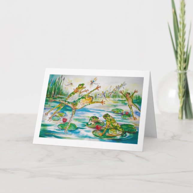 Cartão de saudação do "Sapo Salto" (Frente)