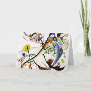 Cartão de Saudação do Segmento Azul Kandinsky