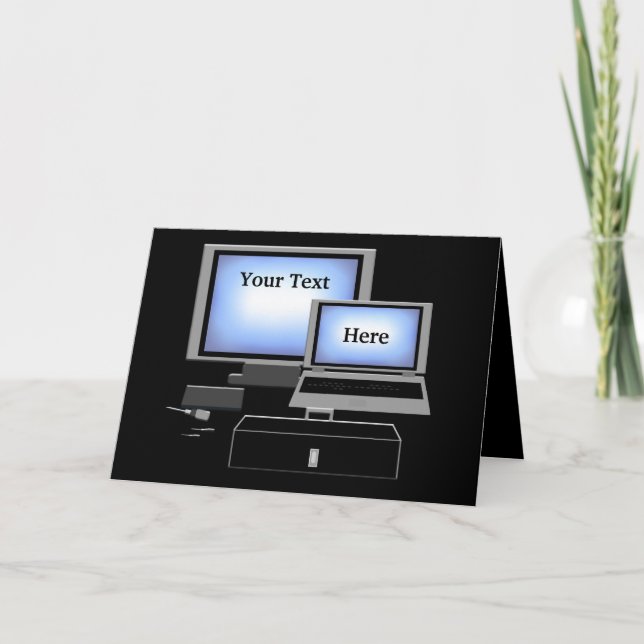 Cartão de Saudação do Serviço de Reparo do Computa (Frente)