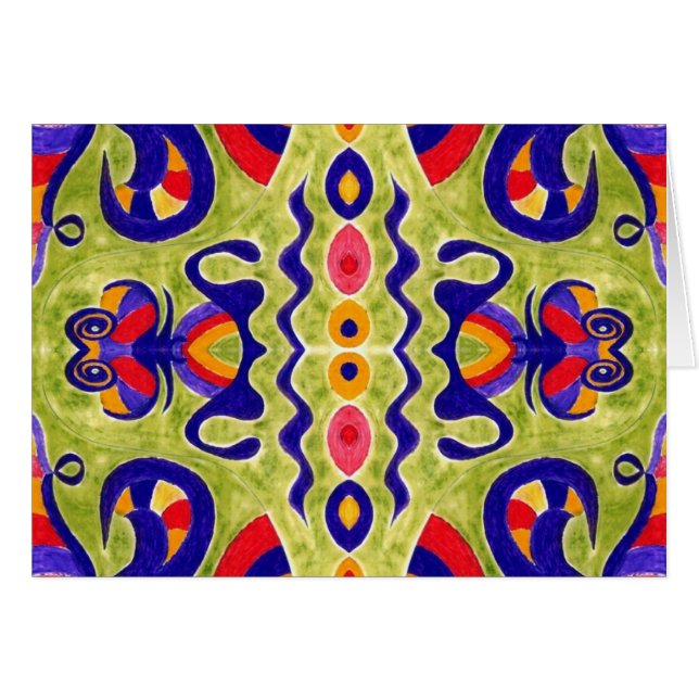 Cartão de Saudação do Sonho Avocado (Frente Horizontal)