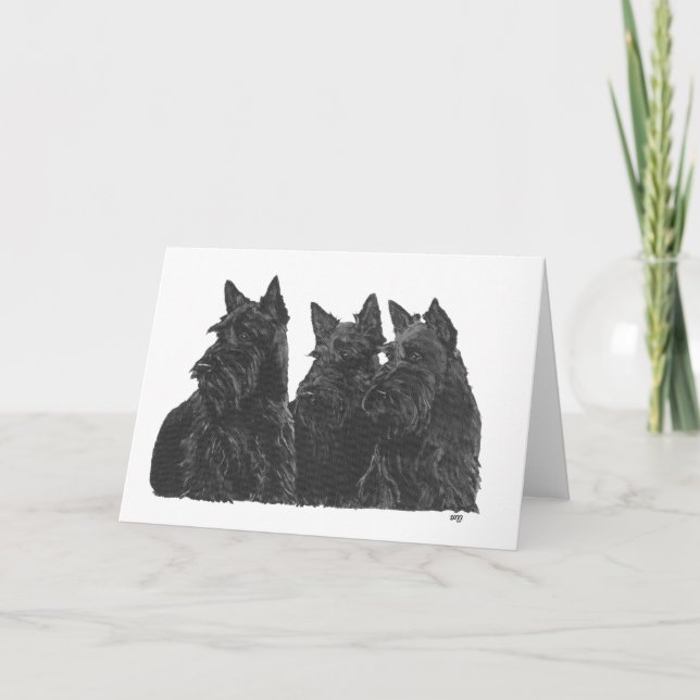 Cartão de Saudação do Terrier Escocês (Frente)