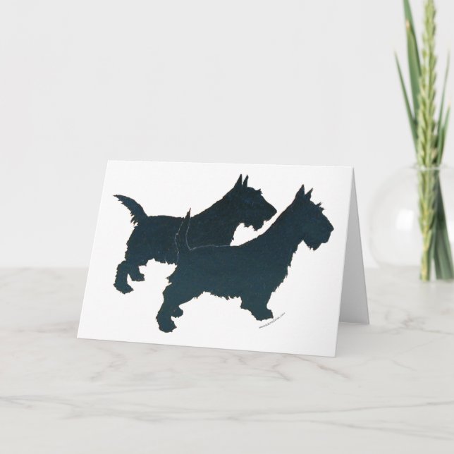 Cartão de Saudação do Terrier Escocês (Frente)