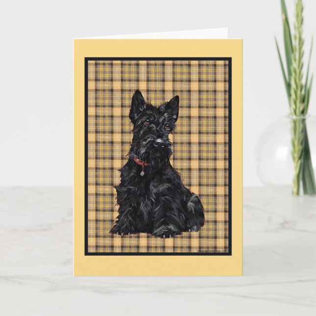 Cartão de Saudação do Terrier Escocês (Frente)