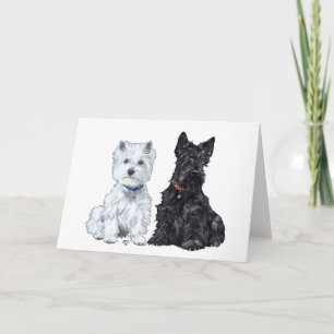 Cartão de Saudação do Terrier Escocês