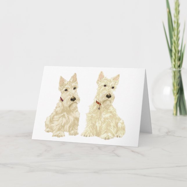 Cartão de Saudação do Terrier Escocês (Frente)