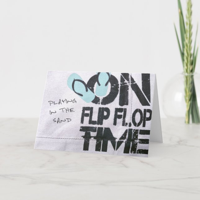 Cartão de Saudação do TIME FLOP do sacudir (Frente)