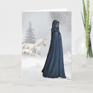 Cartão de Saudação do Unicorn Keeper