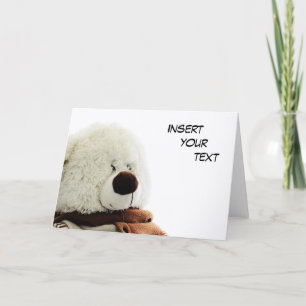 Cartão de saudação do urso