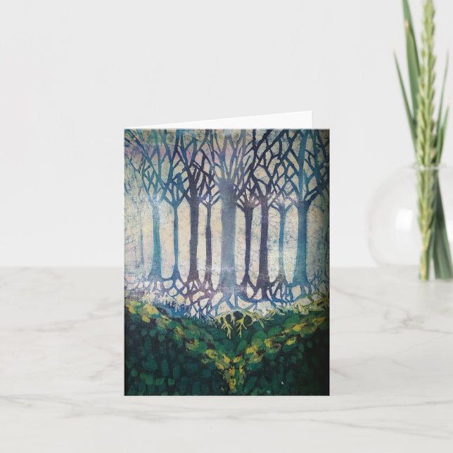 Cartão de saudação do Vazio Batik (Frente)