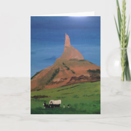 Cartão de Saudação do Vazio Chimney Rock Nebraska