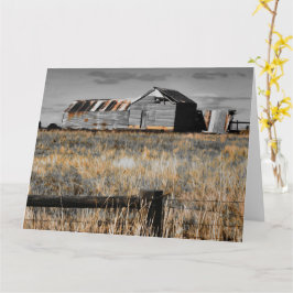 Cartão de saudação do Vazio de abrigo de ontem