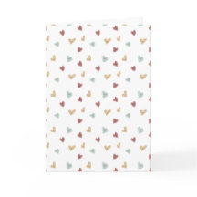 Cartão de saudação do vazio de Corações