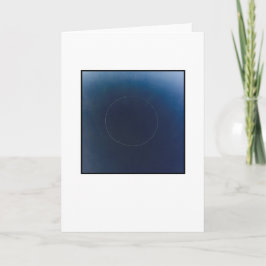 Cartão de saudação do vazio, foto na frente.