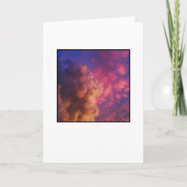 Cartão de saudação do vazio, foto na frente.