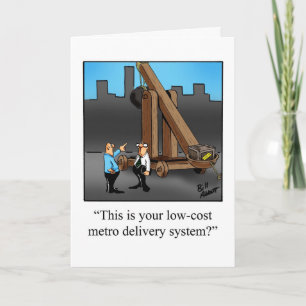 Cartão de Saudação do Vazio Humor do Office