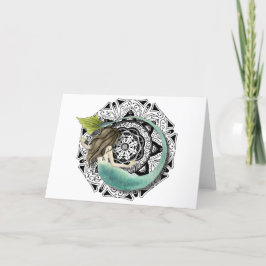 Cartão de saudação do vazio Mermaid Mandala