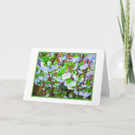 Cartão de saudação do Vazio 'Primavera Blossomo'