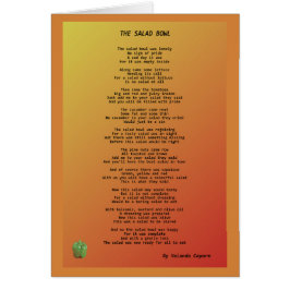 Cartão de Saudação do Vazio Salad Bowl