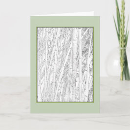 Cartão de saudação do Vazio 'Zen Bamboo'