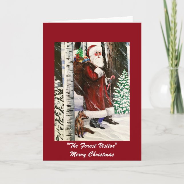 Cartão de Saudação do Visitante Florestal 2 (Frente)