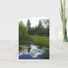 Cartão de Saudação Dobrada do Parque do Jardim