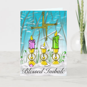 Cartão de Saudação Dobrada Imbolc Pagan