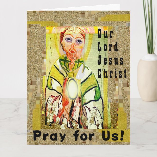 Cartão de saudação dobrado (Frente)