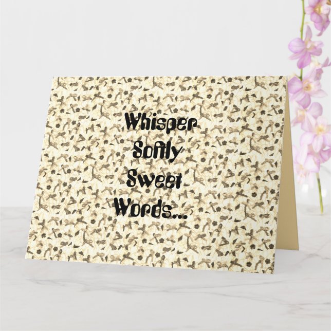 Cartão de saudação dobrado (Orquídea)