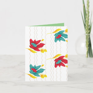 Cartão de saudação dobrado