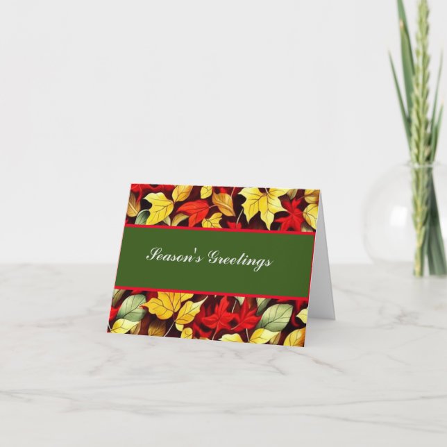 Cartão de saudação dobrado (Frente)