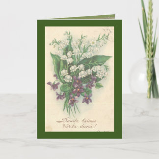 Cartão de saudação dobrado