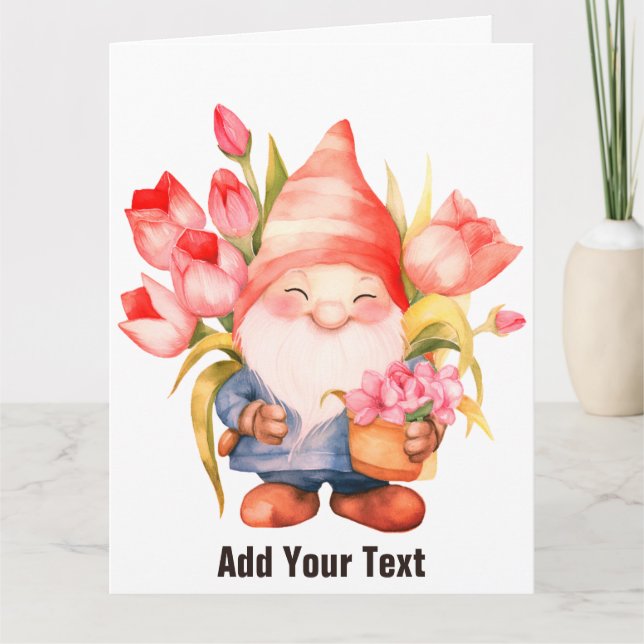 Cartão de saudação dobrado (Frente)