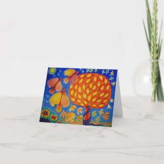 Cartão de saudação dobrado