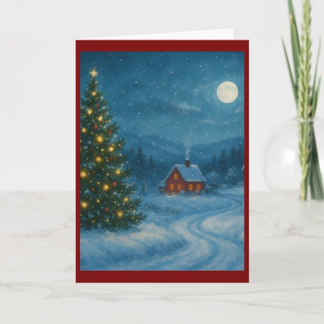 Cartão de saudação dobrado (Frente)