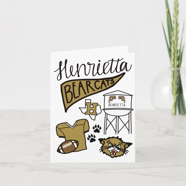 Cartão de saudação dobrado (Frente)