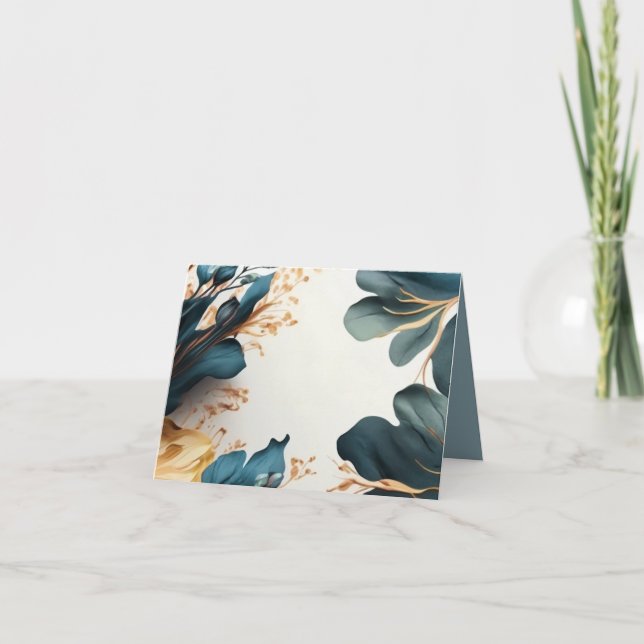 Cartão de saudação dobrado (Frente)