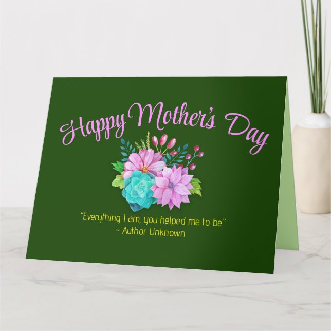 Cartão de saudação dobrado (Frente)