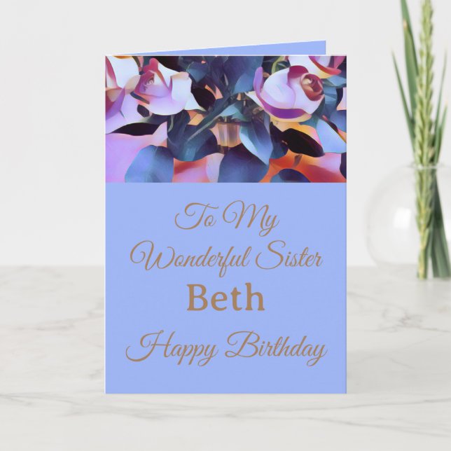 Cartão de saudação dobrado (Frente)