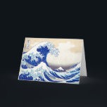 Cartão de saudação dobrado<br><div class="desc">富 嶽 六 景 十 神 奈 川 沖 浪 三 裏 ふ が く さ ん じ as ゅ(fuaku sanjūrokkei, kanagawa oki nami / う ろ っ け い か な が わ お き な み う ら 葛 飾 北 斎/A Onda de Excelente, da série Trinta e...</div>