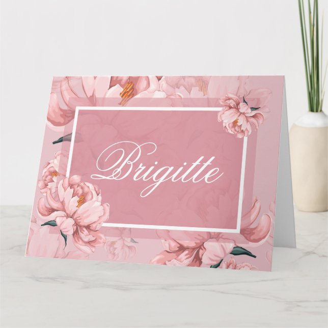 Cartão de saudação dobrado (Frente)