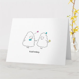 Cartão de saudação dobrado