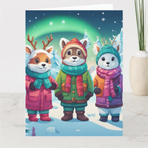 Cartão de saudação dobrado