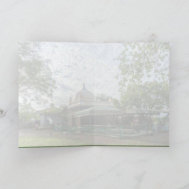 Cartão de saudação dobrado (Interior)