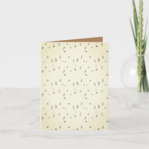 Cartão de saudação dobrado