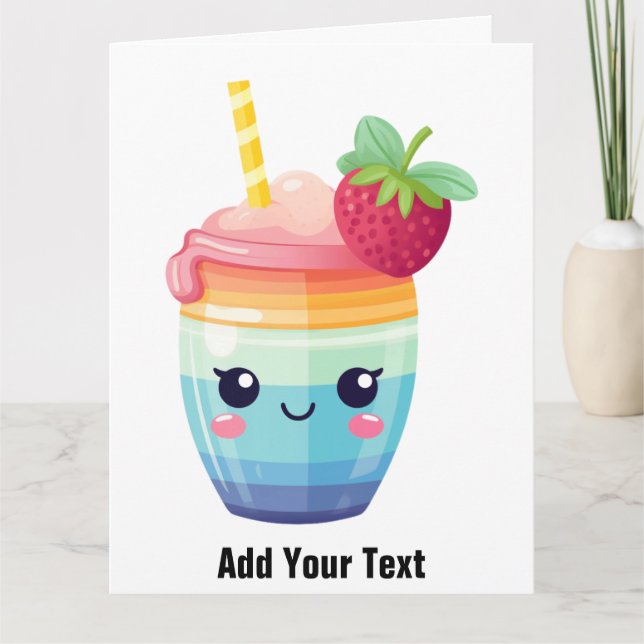 Cartão de saudação dobrado (Frente)