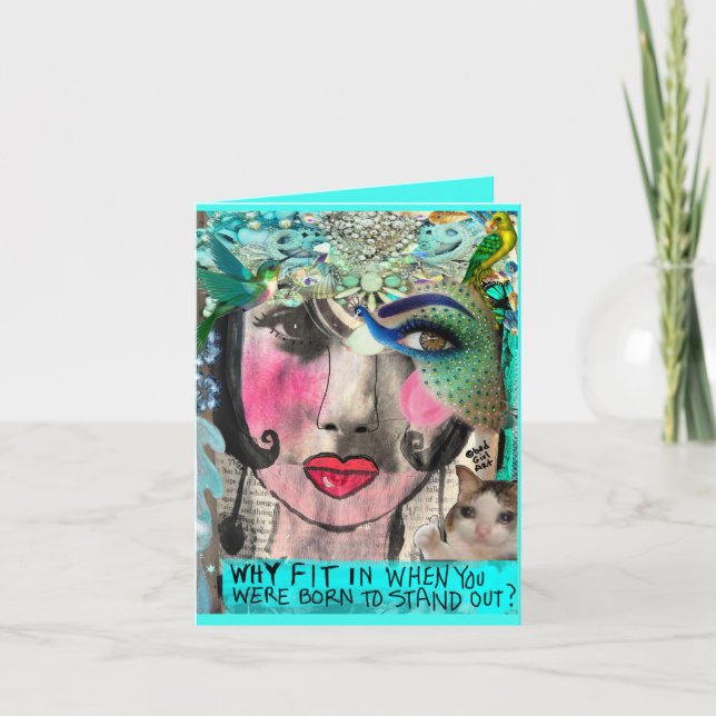 Cartão de saudação dobrado (Frente)